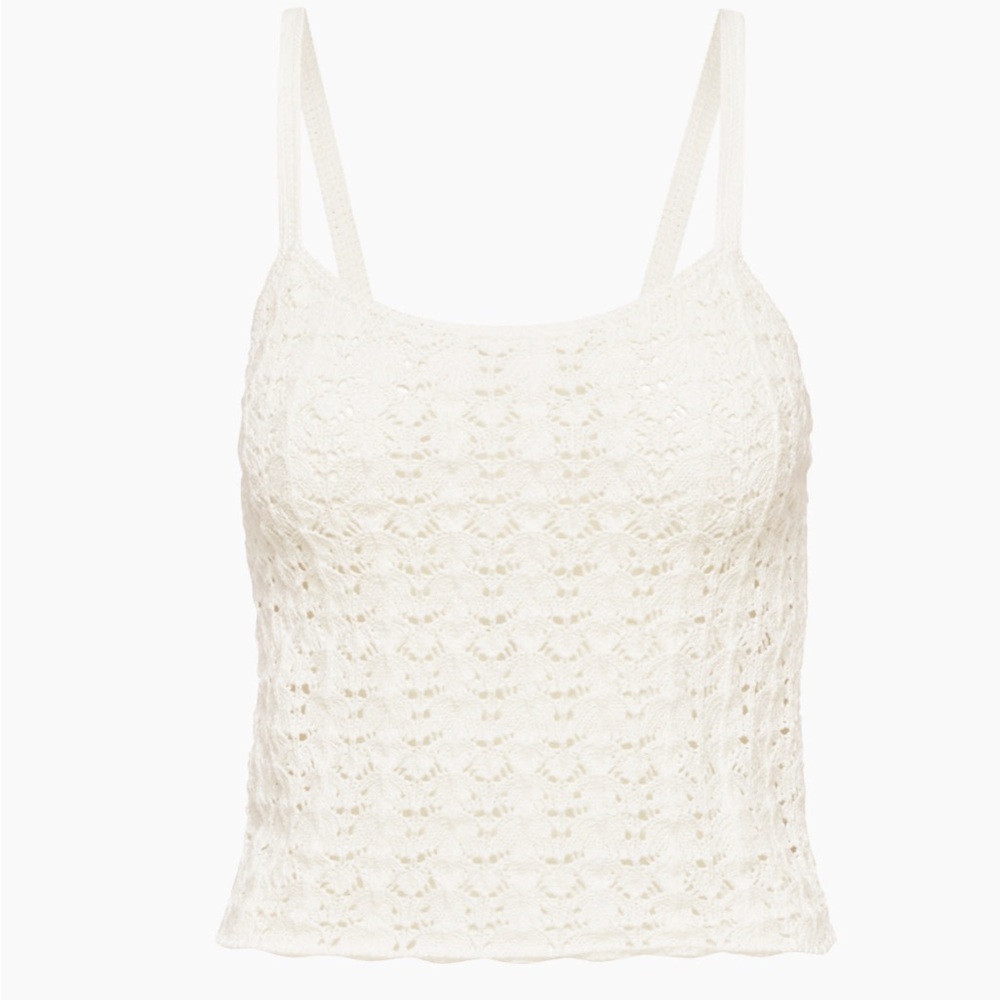 Aritzia Wilfred Gemma Top in Light Birch Small 100% cotton yarn knit tank - Picture 8 of 13